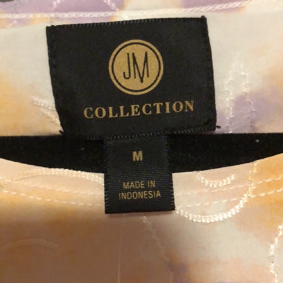Jacquards JM collection - multi color w/ a silk scroll flower imprint Medium - Picture 3 of 7